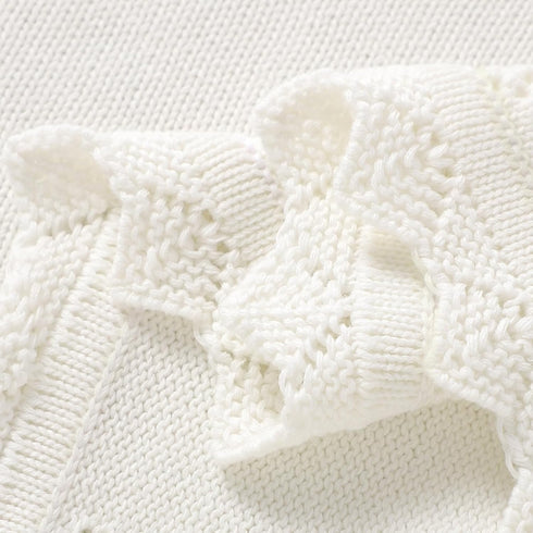 30x40 Inch mimixiong Cotton Baby Blanket Knitted Crochet Receiving Crib Nursery Swaddling Blankets for Newborn Baby Boy