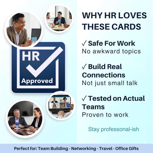 106 Team Building Games for Work - Conversation Cards for Coworkers, Meetings, Travel, Office Activities, Team Building
