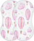 YETTASBIN Hot Air Balloons Muslin Baby Burp Cloth, Super Soft Absorbent Cotton Burp Rag Baby Bibs Feeding Cloth