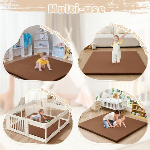 50 50 Tummy Waterproof Baby Play Mat for Floor Memory Foam * Cushion Playpen Playmat Time Crawling Mat Nursery Rug
