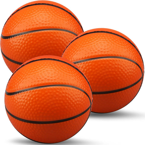 Mini Foam Basketball Replacement Ball for Indoor Basketball Hoop, Orange Soft Basketball Toy for Kids & Toddlers