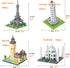 10 in 1 Mini City Architecture Building Blocks Set, 4500pcs World Famous Models DIY Gift