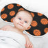 Qinllo 2 Pack 22"x11" Muslin Burp Cloths Basketball Black Print Cotton Baby Burp Cloths Ultra Absorbent Soft Thick