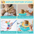 8-12, 3 Pack 6 7 8 9 10 11 12 Pottery Wheel for Kids, Arts & Crafts Pottery Painting Toys Kit for Kids Ages Art