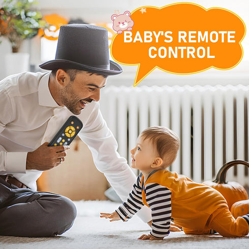 6 3 6 12 18 Avkast Baby TV Remote Control Toy Month+, Toddler Realistic Remote Toy with Sound and Light, Early
