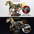 funxinee 12+, Mechanical Horse Building Blocks Linkage Kit, Animal World Model with Lighting & Display Stand, STEM Toy