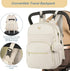 Backpack, MOMUVO Diaper Bag Quilted Baby Bag with Changing Pad and Stroller Straps and Pacifier Case, Multifunction