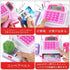 Sotodik Cash Register Pretend Play Supermarket Shop Toys with Calculator ,Working Scanner,Credit Card ,Play Food ,Money