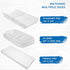 2 Pack 32" 16" 4", Changing Pad Cover Waterproof, Changing Table Cover Organic Cotton Diaper Changing Pad Cover, Jersey