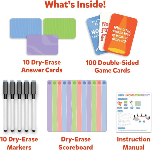 8, 9, 10 2025 Skillmatics Card Game Who Knows You Best? Hilarious Family Party Game for Kids, Boys, Girls, Teens