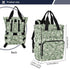 SUABO Backpack Leaf and Flower Pattern Baby Diaper Bag Large Bag Waterproof Travel Diaper Bags for Moms and Dads