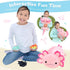 Big Axolotl Plush 24 Inch, Long Stuffed Animal with 3 Baby Axolotl Plushies, 4Pcs Pillow Gifts for Kids