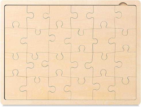 Mr. Pen- Blank Wooden Puzzle, 24 Pieces, 11.8" x 8.8", Wooden Blank