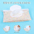JIYIN 2 Pack Baby Wipe Container with Hook, Portable Refillable Wipe Holder Floral Pattern Reusable Travel Baby Wipes