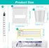 Nakyegop 50 Sets 1ml 50pcs 1ml 50 5 1 Colostrum Syringes with Caps No Needle Colostrum Collector Kit Include Sterile
