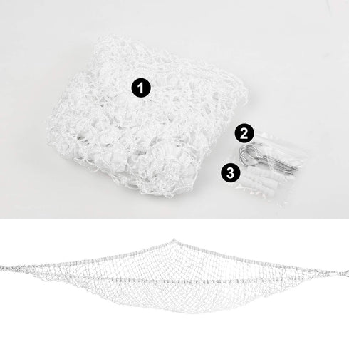 Toy Hammock, Jumbo Stuffed Animals Hammock, Extra Large Kids Mesh Toy Net Organizer 83" Wall Sling