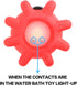Toy(4 Pack), Yeonha Toys Bath Can Flashing Colourful Light, Floating Bath Toy, Light Up Bathtub Water Tub Toy for Pool