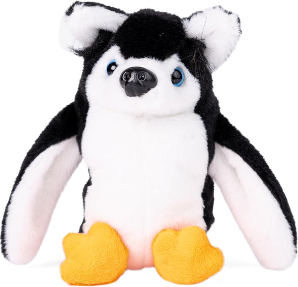 Randimals Mini Stuffed Animals, Penguin & Husky Dog Hybrid Plushies for Kids & Kidults