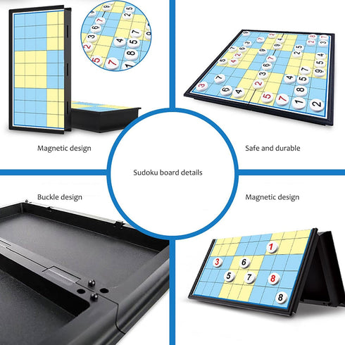 Magnetic Board Game Educational Toys for Beginner Boys Girls, Kids Adults Gifts (Sudoku, 6619)