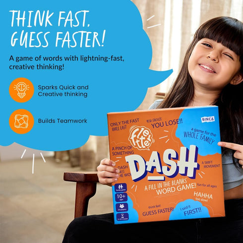 7, 8, 9, 10 (3-6 Fletter Dash, A Fun Fill-in-The-Blanks Strategic Word Card Game for All Ages | Fun and Strategic Word