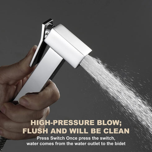 XKHLQLPEF Set, Handheld Sprayer Kit, Brass Toilet Handheld Bidet Cloth Diaper Sprayer Bidet Sprayer for Toilet