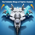 J-15 577PCS 812, Fighter Jet Building Kit, Military Aircraft Model for Boys Army Airplane Toy with Foldable Wings