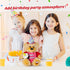 Houwsbaby 13.5'' Birthday Teddy Bear Interactive Stuffed Animal Electric Singing Musical Plush Toy with Cupcake for Kids