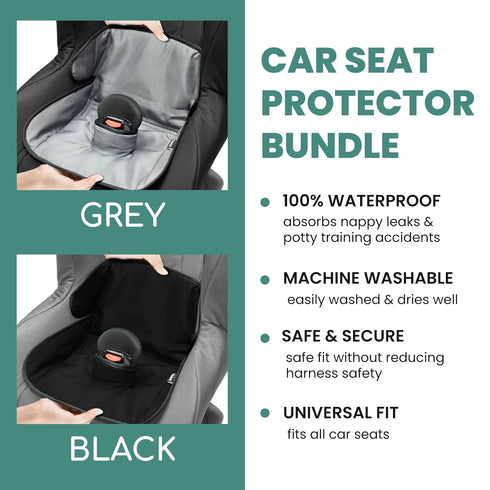 2x Lynmark Potty Training Car Seat Protector for Child Car Seat- Waterproof Soft Car Seat Piddle Pads for Toddlers
