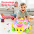 Coqin 6-12 0-3-6 7 8 9 10 12-18 Matching,Tummy Baby Crawling Toys Months,Musical Ladybug Crawling Toy for Infants