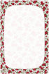 Vdsrup 39 27 5In Crib Sheets for Boys Girl Red Roses Green Leaves Neutral Mini Crib Mattress Sheets Fitted, Toddler