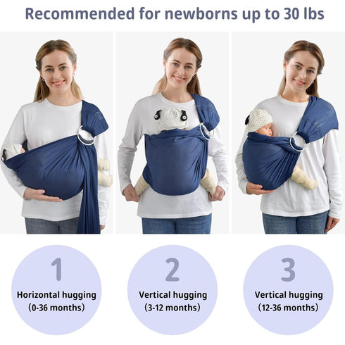 Summer Swimming CUBY Water Baby Sling Carrier Lightweight Breathable Mesh Baby Wraps Carrier Adjustable Ring Sling