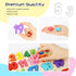 LovesTown Wooden Number Shape Puzzles, Educational Montessori Toddler Puzzles for Boys and Girls