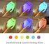 7-Color WoneNice Cute Kitty Night Light, Rechargeable Silicone Cute Lamp with Warm White & Breathing Modes, Touch