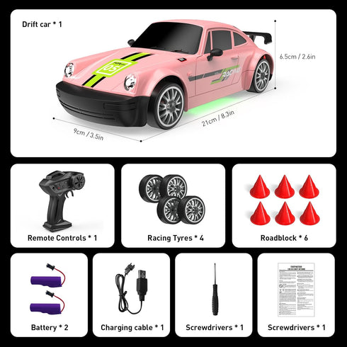 rc tech 2.4GHz 1:20 4WD 20KM/H 2Pcs Remote Control Car RC Drift Car Scale High Speed Remote Control Cars Vehicle