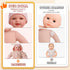 15-Inch Set, 3+, BABESIDE Baby Doll with Feeding Lightweight First Baby Doll for Kids Realistic Baby Girl with Soft
