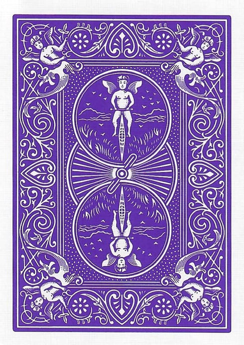 Bicycle Purple Rider Back Playing Card Deck, Poker Size