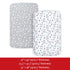 Pack 2 Pack Pack and Play Sheets, Mini Crib Sheets, Stretchy Playard Fitted Sheet, Compatible with Graco n Play, Soft
