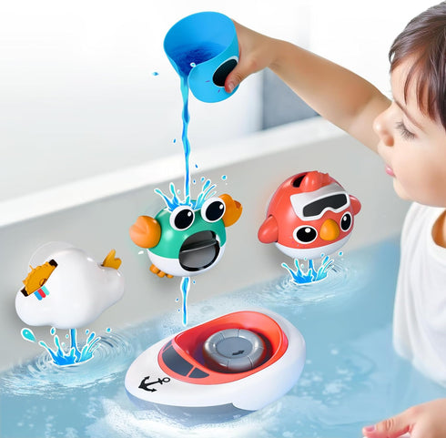 iPlay, iLearn Baby Bath Toy for Toddlers 1-3, Kids Bathtub Water Toy