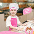 Gifts for 2-8 Year Old Girls Boys, Chef Costume Set Kids Apron for Girls, Toddler Birthday Xmas Gifts