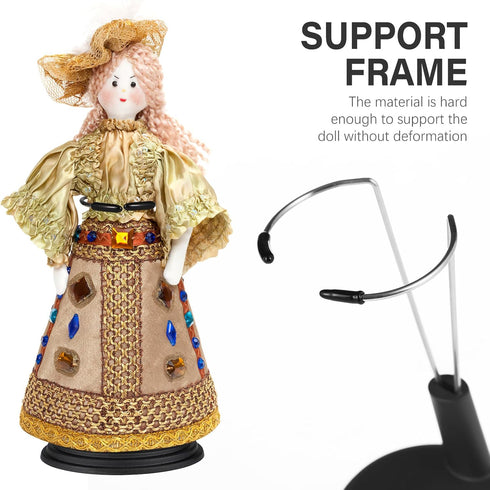 TOYANDONA 4pcs Doll Stand, Action Figure Stand Portable Teddy Bear Stand for Mini Dolls