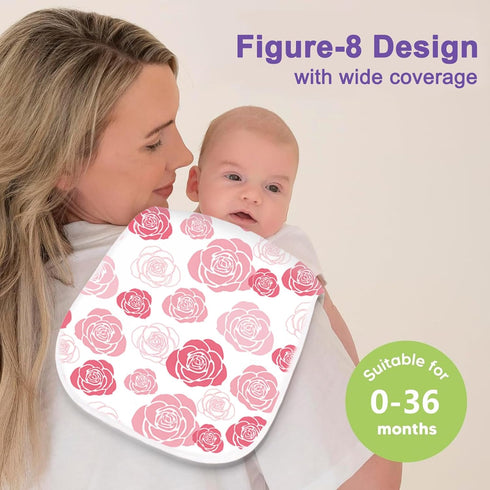 10-Pack Burp Cloths for Baby Boys and Girls - Organic Baby Burp Cloth,Baby Washcloths, Burp Rags, Large Neutral Burp