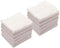 Kyapoo Baby Washcloths 12 Pack, 12x12 Inches Microfiber Coral Fleece for Newborns, Infants, and Toddlers - White