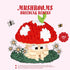 Jollcnoia Set Hide Mushroom Mini Cute Mushroom Animals Building Toy Adorable Plant Blocks for Creative Play Bonsai