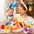 Baby Easter Egg Toy Basket with 6PCS Matching Musical Eggs | Easter Basket Ideas for 1-5 Year Old Boys & Girls
