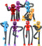 Pop Tubes Robot Toys Fidget Toy - 8 Packs Telescopic Suction Cup Robotics Toys for Toddlers