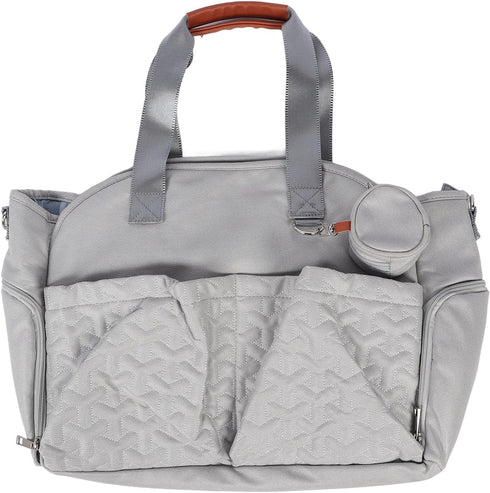Focket Diaper Bag, Large Capacity Multiple Compartments for Diapers Bottles Wipes Durable Polyester Baby Bag Tote