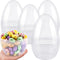Restroma 12 Inch/ 10 Inch/ 8 Inch Giant Clear Easter Eggs Fillable 4/5/