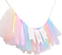 LINLULU 1st Pastel Rainbow High Chair Banner - Tulle & Ribbon Highchair Banner for Birthday Girl, Rainbow Decorations