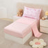 4 Set Set URBONUR Piece Toddler Bedding - Soft and Breathable Crib Bedding for Girls, Includes Comforter, Fitted Sheet