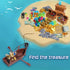 220 Pcs Pirate Treasure Money Parts Building Blocks, Expedition Wooden Boats Treasure-Maps, Cash Chests with Gold